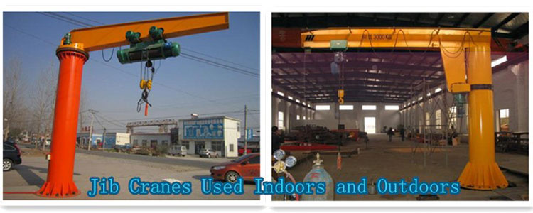 Jib cranes with wide applications