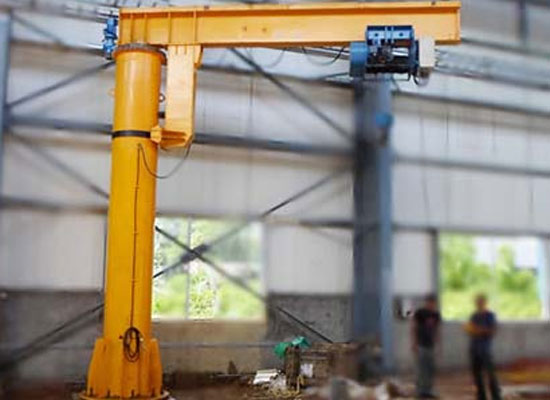 Pillar mounted slewing jib crane for sale